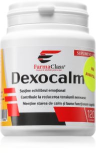FarmaClass Industry Dexocalm capsule pentru ameliorarea stresului și confort emoțional 120 caps.