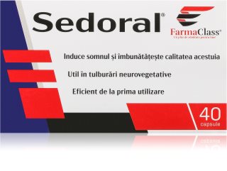 FarmaClass Industry Sedoral capsule pentru un somn liniștit 40 caps.
