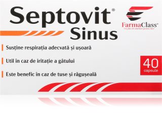 FarmaClass Industry SeptoVit Sinus capsule pentru calmarea mucoasei bucale 40 caps.