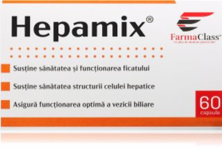 FarmaClass Industry Hepamix capsule pentru susținerea sănătății ficatului 60 caps.
