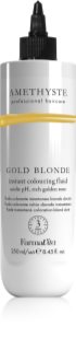 FarmaVita Amethyste Instant Colouring Fluid Μάσκα με τεχνολογία bonding color για ξανθά μαλλιά απόχρωση Gold Blonde 250 ml