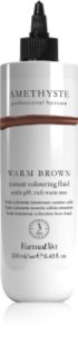 FarmaVita Amethyste Instant Colouring Fluid Μάσκα με τεχνολογία bonding color pro světle blond až středně hnědé vlasy απόχρωση Warm Brown 250 ml