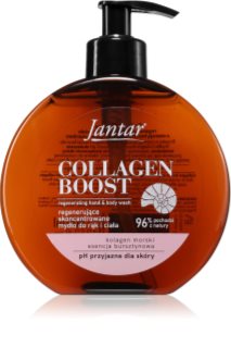 Farmona Jantar Collagen Boost Regenererende brusegel til hænder og krop 400 ml