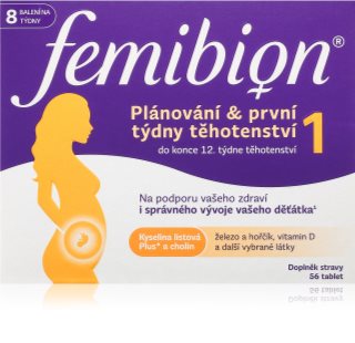 Femibion Femibion 1 Plánování a 1. trimestr tablety na podporu početí