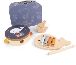 FILIBABBA Play Set My First Wooden Toy Instruments Musikspielzeug für Kinder 3 St.