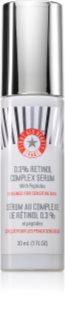 First Aid Beauty 0.3% Retinol Complex Serum αντιρυτιδικός ορός ρετινόλης με πεπτίδια για ευαίσθητη επιδερμίδα 30 ml