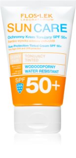 FlosLek Laboratorium Sun Care Derma crème teintée pour peaux sèches à sensibles SPF 50+ 50 ml