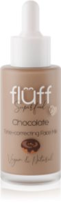Fluff Chocolate bőrápoló tej egységesíti a bőrszín tónusait 40 ml