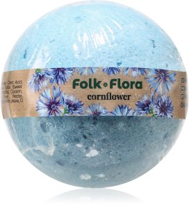 Folk & Flora Cornflower бомбочка для ванни 130 гр