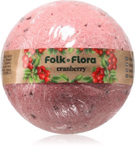 Folk & Flora Cranberry бомбочка для ванни 130 гр