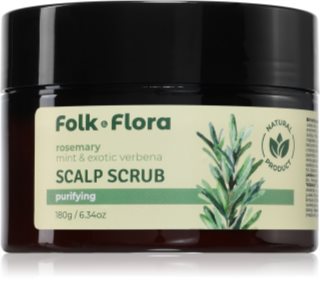 Folk & Flora Rosemary peeling til hårbunden 180 g