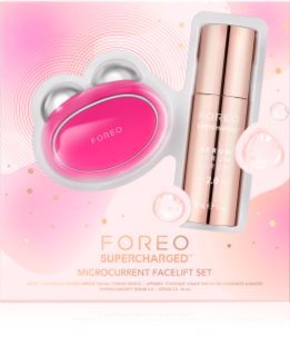 FOREO SUPERCHARGED™ Microcurrent Facelift Set dovanų rinkinys odos stangrinimui ir patempimui