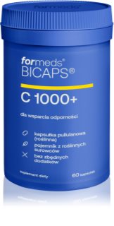 formeds Bicaps C 1000+ kapsułki dla zwiększenia odporności, redukcji poziomu zmęczenia i wyczerpania 60 caps.