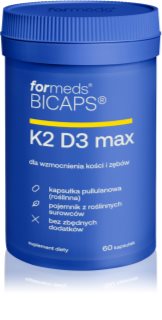 formeds Bicaps K2 D3 kapsułki dla prawidłowego funkcjonowania układu odpornościowego, stanu kości i pracy mięśni 60 caps.