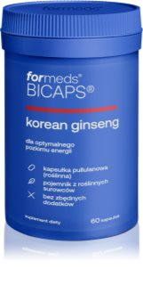 formeds Bicaps korean ginseng kapsułki dla utrzymania witalności i sprawności poznawczej 60 caps.
