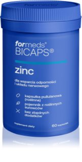 formeds Bicaps Zinc kapsułki dla wsparcia układu odpornościowego, pięknych włosów i skóry 60 caps.