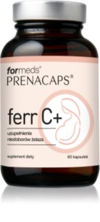 formeds Prenacaps ferr C+ kapsułki na wsparcie prawidłowego tworzenia czerwonych krwinek i hemoglobiny dla kobiet w ciąży i karmiących piersią 60 caps.