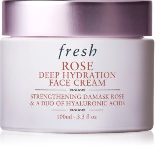 fresh Rose Deep Hydration Face Cream moisturising face cream with hyaluronic acid