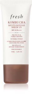 fresh Kombucha Multi-Defense Sheer UV Let beskyttende væske mod mørke pigmentpletter SPF 50 50 ml