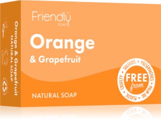 Friendly Soap Natural Soap Orange & Grapefruit Dabiskas ziepes 95 g