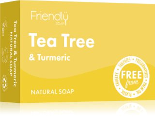 Friendly Soap Natural Soap Tea Tree & Turmeric Dabiskas ziepes 95 g