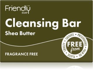Friendly Soap Cleansing Bar Shea Butter Naturseife für das Gesicht 95 g