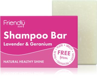 Friendly Soap Natural Shampoo Bar Lavender & Geranium prirodni sapun za kosu 95 g