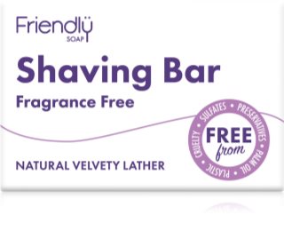 Friendly Soap Shaving Bar Fragrance Free Dabiskas ziepes skūšanai bez smaržas 95 g
