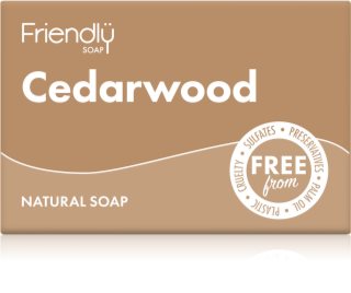 Friendly Soap Natural Soap Cedarwood Dabiskas ziepes 95 g