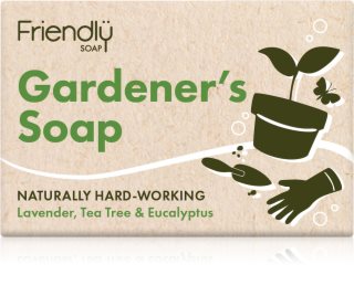 Friendly Soap Gardener's Soap natūralus kietasis muilas veidui, kūnui ir plaukams 95 g