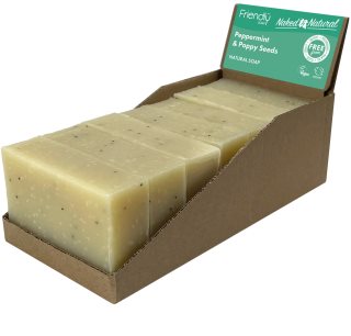 Friendly Soap Natural Soap Peppermint & Poppy Seeds Sabão natural 7x95 g