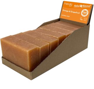 Friendly Soap Natural Soap Orange & Grapefruit Sabão natural 7x95 g