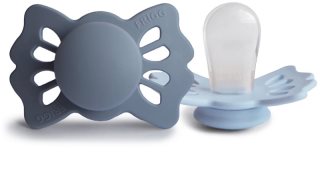FRIGG Lucky Size 1:0-6 months smoczek Slate/Powder Blue 2 szt.