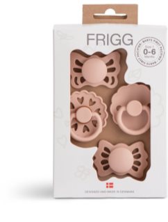 FRIGG Baby's First Pacifier​ Floral heart Schnuller Blush
