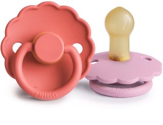FRIGG Daisy Size 1:0-6 months tétine Blush/Cotton candy 2 pcs