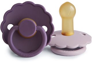 FRIGG Daisy Size 2:6-18 months dudlík Violet Dream/Soft Lilac 2 ks