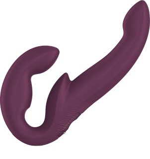 Fun Factory Share Vibe Pro dildo dublu vibrator Burgundy 14 cm