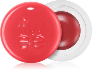 fwee Lip&Cheek Blurry Pudding Pot bálsamo com cor para os lábios e rosto tom RD03 Ambitious (Reddish Moment) 5 g