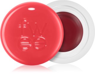 fwee Lip&Cheek Blurry Pudding Pot bálsamo com cor para os lábios e rosto tom RD05 Greedy (Reddish Moment) 5 g