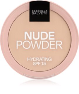 Gabriella Salvete Fixing Powder Hydrating jemný kompaktní pudr SPF 15 odstín 03 Nude Sand 8 g