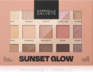 Gabriella Salvete Sunset Glow 15 Shades of Sunset палитра сенки за очи 15 гр.