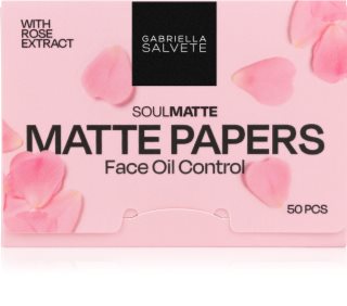 Gabriella Salvete SoulMatte Rose Extract papierki matujące z olejkiem różanym 50 szt.