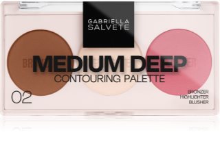 Gabriella Salvete Contouring Palette kontūravimo priemonių paletė atspalvis 02 Medium Deep 9 g