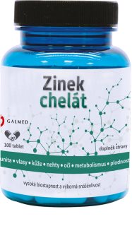 Galmed Zinek Chelát tablety pro podporu imunitního systému, krásnou pleť a nehty 100 tbl