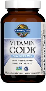 Garden of Life RAW Vitamin Code 50 & Wiser Men komplexný multivitamín pre mužov