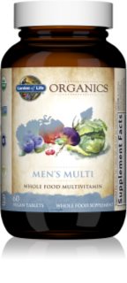 Garden of Life Organics Men’s Multi tablety s multivitamínovým komplexem pro muže 60 tbl
