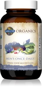 Garden of Life Organics Men’s Once Daily Multivitamin multivitamíny pro muže 60 tbl