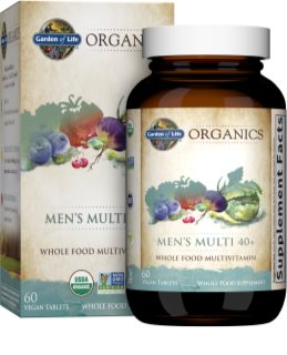 Garden of Life Organics Men’s Multi 40+ tablety s multivitamínovým komplexem pro muže 60 tbl