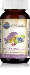 Garden of Life Organics Women’s Once Daily Multivitamin multivitamíny pro ženy 60 tbl