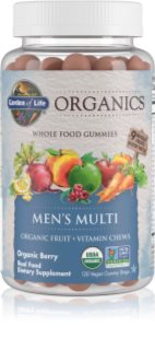 Garden of Life Mykind Organics Men's Multi multivitamíny pro muže příchuť Organic Berry 120 ks